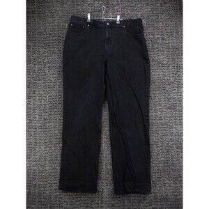 Abercrombie & Fitch Jeans Womens 18 Actual 39x34 Black The 90s Relaxed High Rise